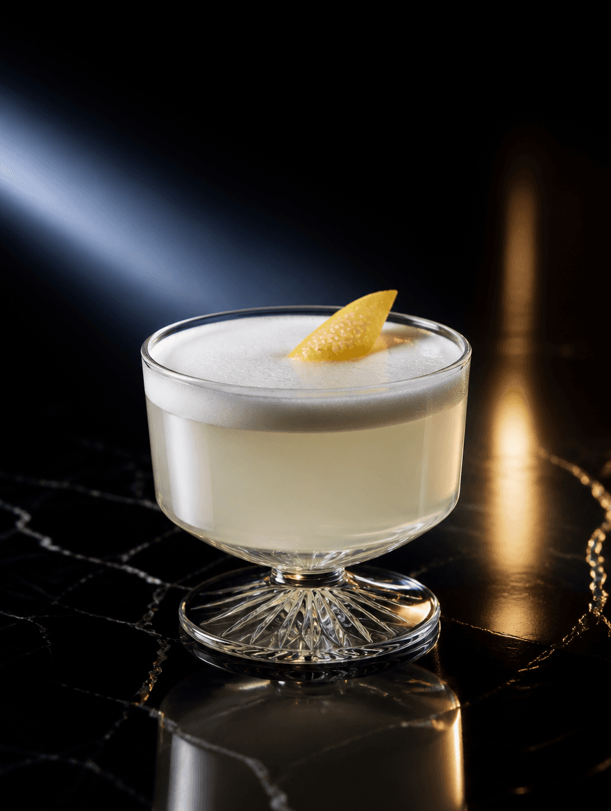 Lemonami Sour, cocktail signature con limoncello Lemonami, twist di limone e schiuma